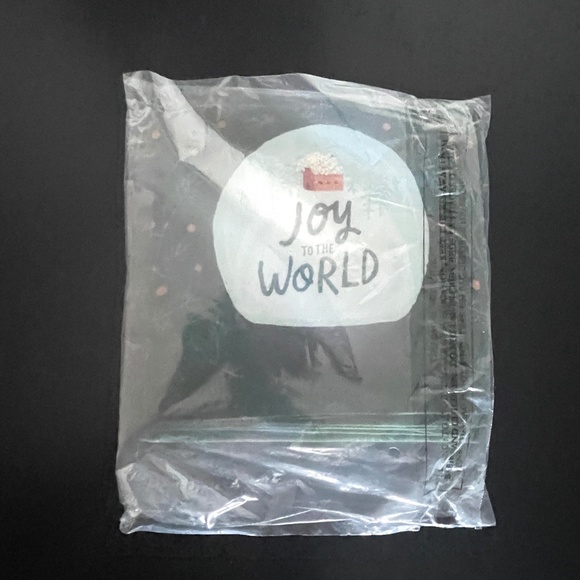 NWT Joy To The World Holiday Snow Globe Dish Towel from Anthropologie - Picture 5 of 6